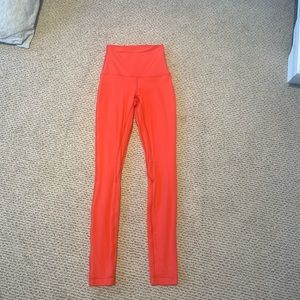 Lululemon Align Leggings -bright red -size 2